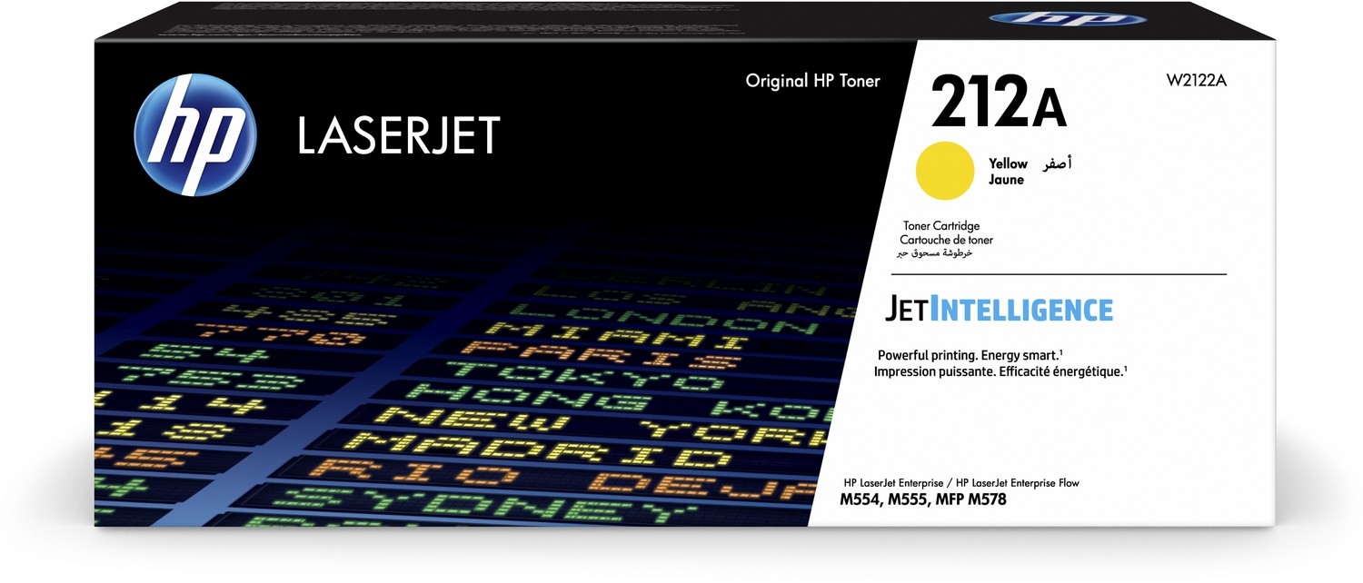 Oryginał Toner HP 212A (W2122A) żółty