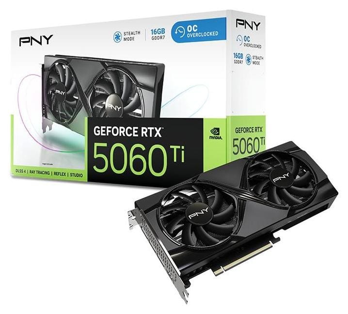 PNY GeForce RTX 5060 Ti Dual Fan 16GB OC DLSS 4