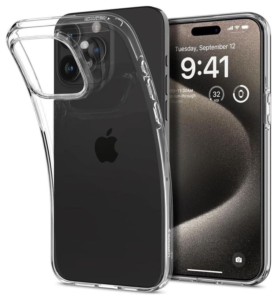Etui typu plecki Spigen Liquid Crystal iPhone 15 Pro Max Crystal Clear