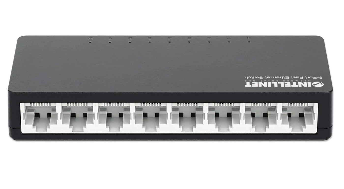 Intellinet 561730 Switch 8p Fast Ethernet, desktop