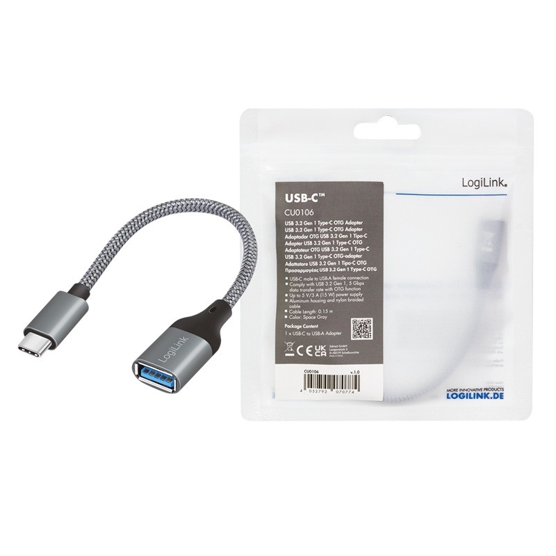 LogiLink USB-C (M) - USB 3.0 (F)