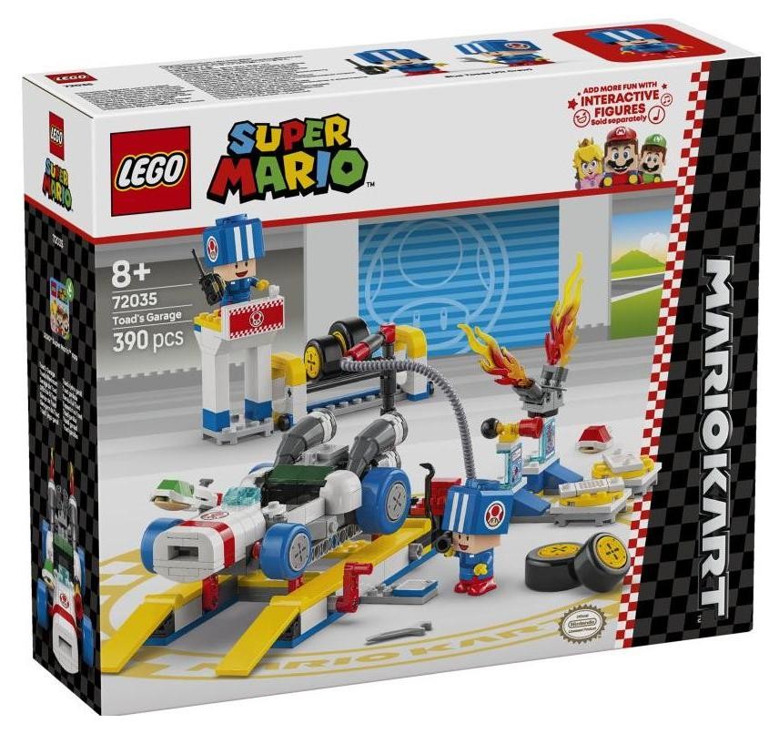 Klocki konstrukcyjne LEGO Super Mario 72035 Mario Kart - Toad i jego garaż