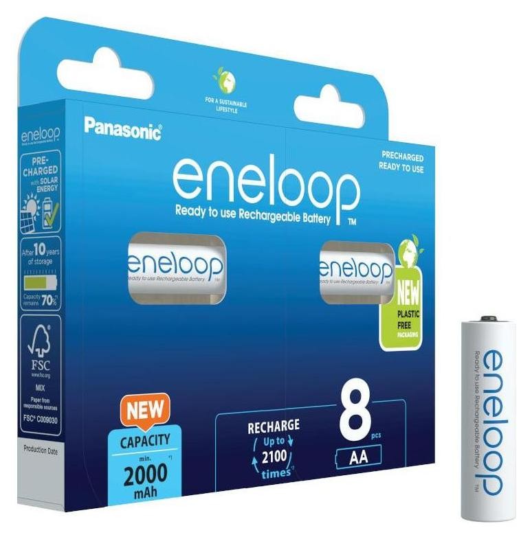 Panasonic Eneloop zestaw 4x AA 2000mAh + 4x AAA 800mAh