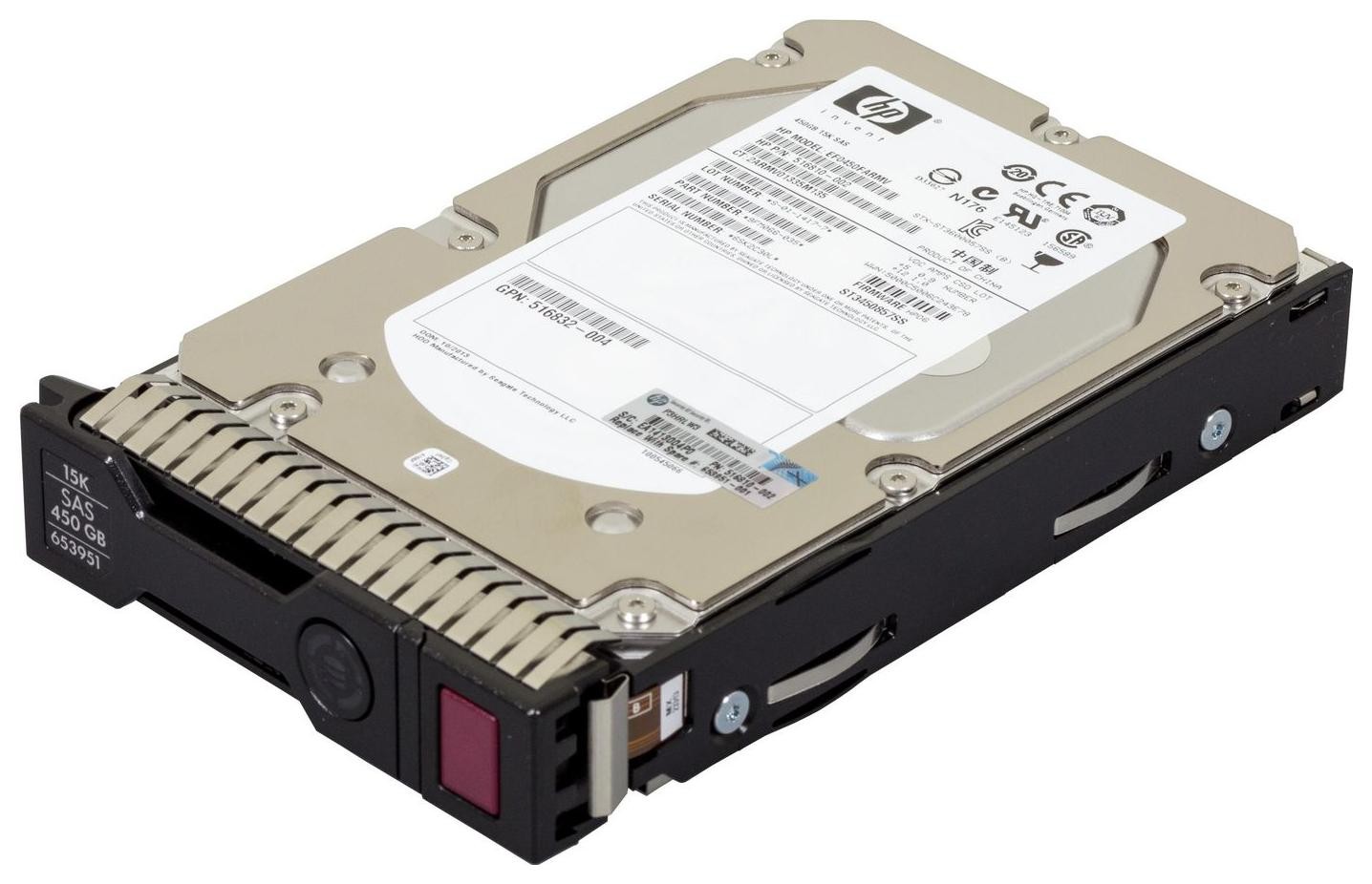Hewlett Packard Enterprise 450GB hot-plug dual-port SAS hard disk drive - 15,000 RPM, 6Gb/sec transfer rate (LFF) (SC)