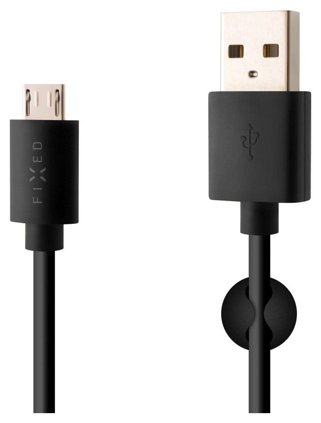 Fixed USB/micro USB 2m, czarny