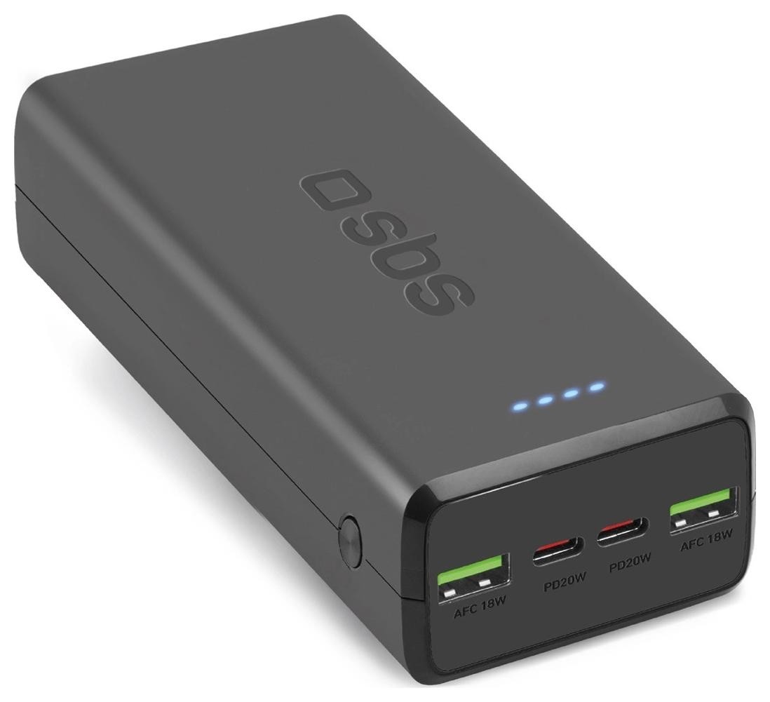 SBS TTBB30000PD20K 30000 mAh 2 x USB-C 2 x USB-A - czarny