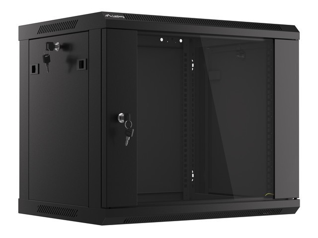 Wisząca Lanberg szafa rack wisząca 19'' 9U 600X450 czarna V2