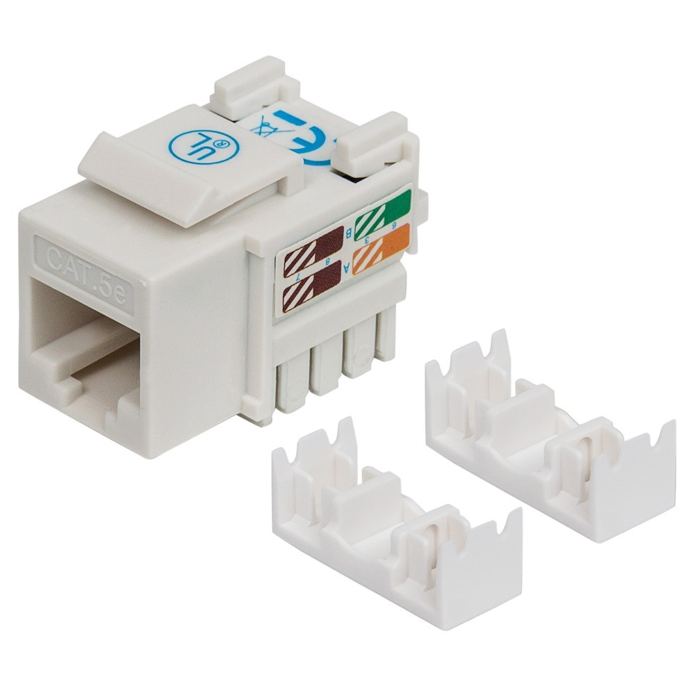Intellinet 210355 Moduł Keystone RJ45 UTP Cat5e, Punch-Down, biały