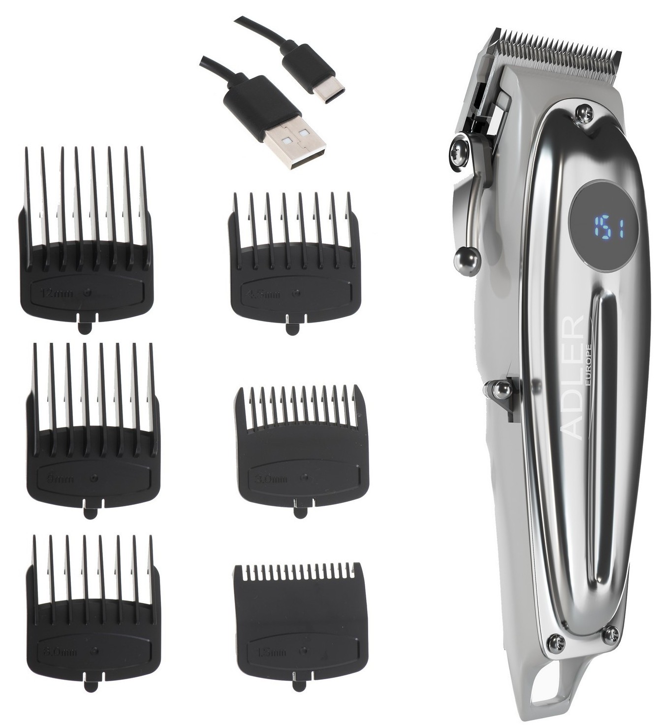 Męska Adler AD 2831 srebrny