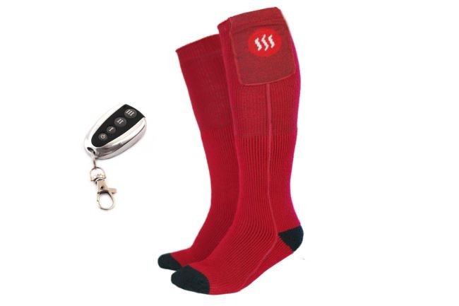 Skarpety Glovii Ogrzewane skarpetki z pilotem, rozmiar 35-40, czerwone