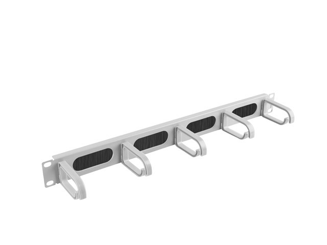 Akcesoria do szaf Lanberg Organizer Kabli 19'' 1U typ B szary