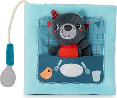 Książeczka,zabawka edukacyjna Lilliputiens Smacznego! Wilk Louis Książeczka Aktywizująca