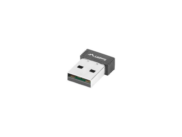 Lanberg bezprzewodowa karta sieciowa WiFi USB 2.0 N150 1 wewnętrzna antena