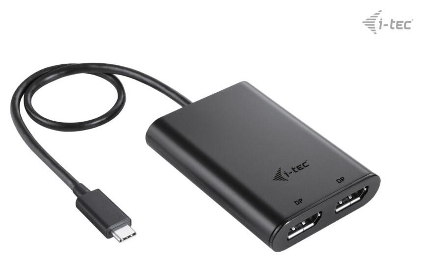 i-tec USB-C Dual 4K/60Hz (single 8K/30Hz) DP Video Adapter
