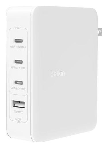 Belkin 140W 4-Port GaN biała