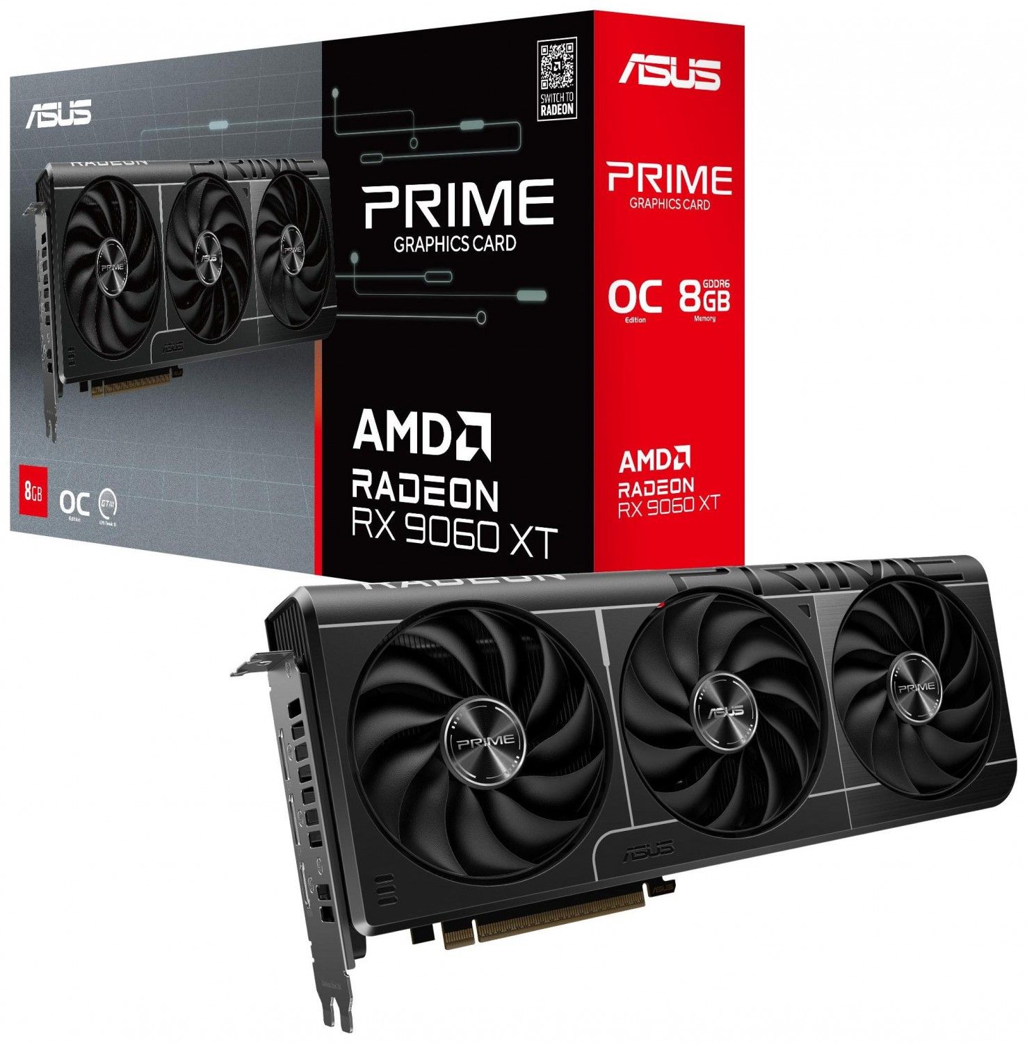 ASUS Radeon RX 9060 XT PRIME 8GB OC