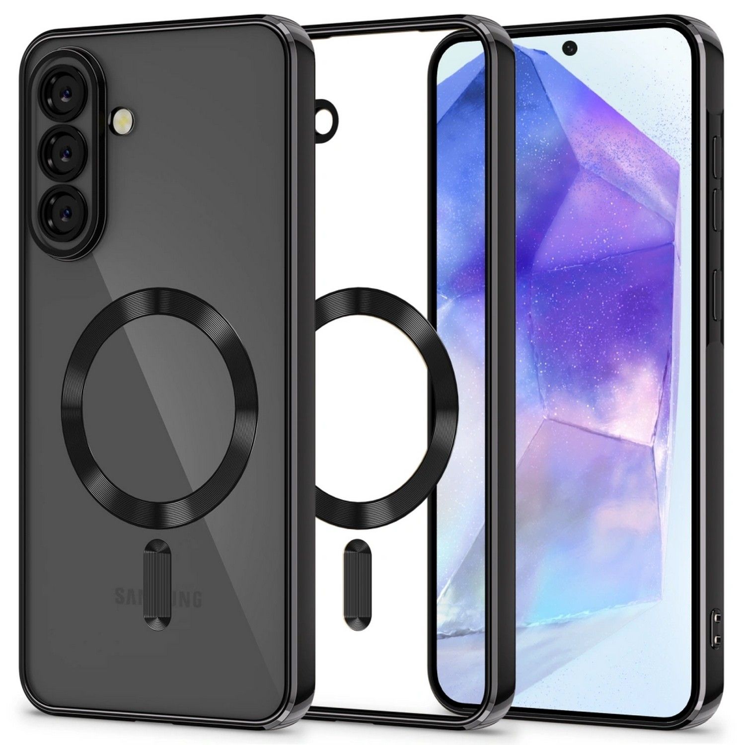 Etui typu plecki Tech-Protect Magflex Magsafe Galaxy A56 5G Shiny Black