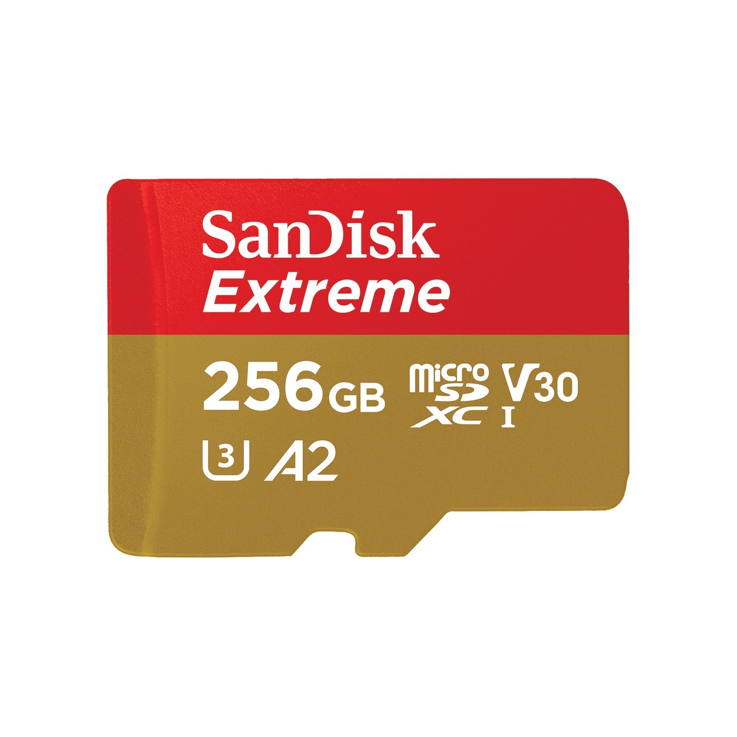 SanDisk microSDXC Extreme 256GB 190/130 MB/s A2 C10 V30 UHS-I U3