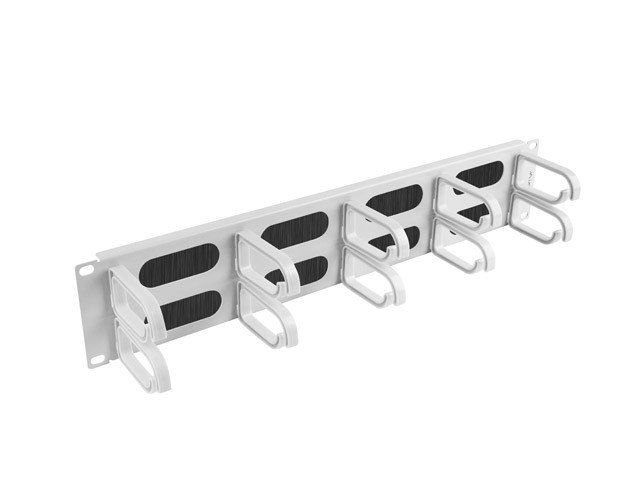 Akcesoria do szaf Lanberg Organizer Kabli 19'' 2U typ B szary