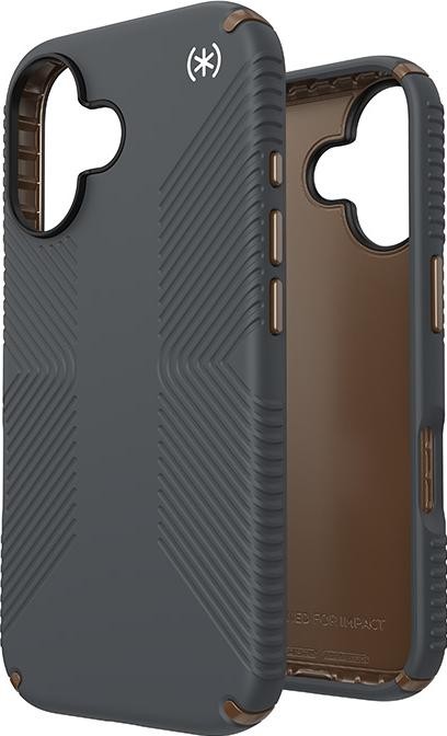 Etui typu plecki Speck Presidio2 Grip do iPhone 16 szary