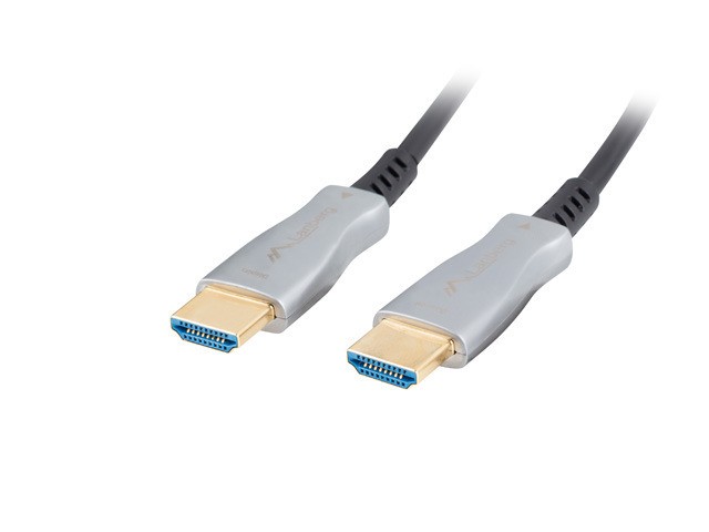 Lanberg kabel HDMI v2.0 M/M 100m optyczny AOC czarny
