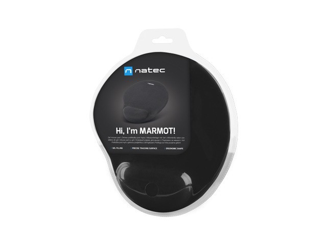 Natec Marmot czarna żelowa