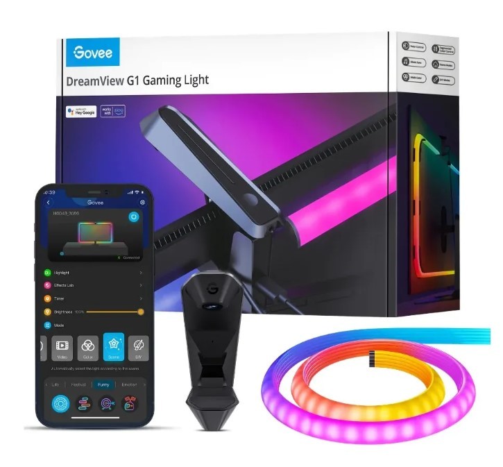 Govee H604B Dreamview G1 | Oświetlenie LED | RGBIC, Wi-Fi, Alexa, Google