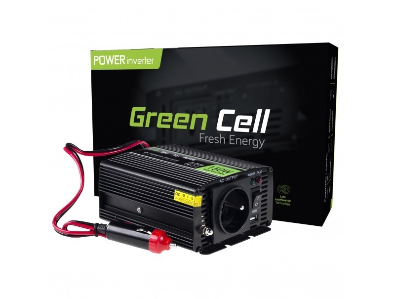 Green Cell 12V na 230V Modyfikowana sinusoida 150W