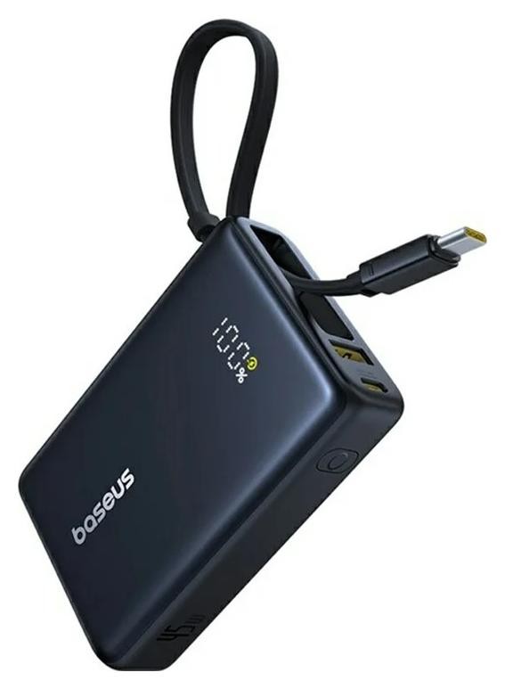 Baseus PicoGo Digital Display 10000mAh 45W czarny