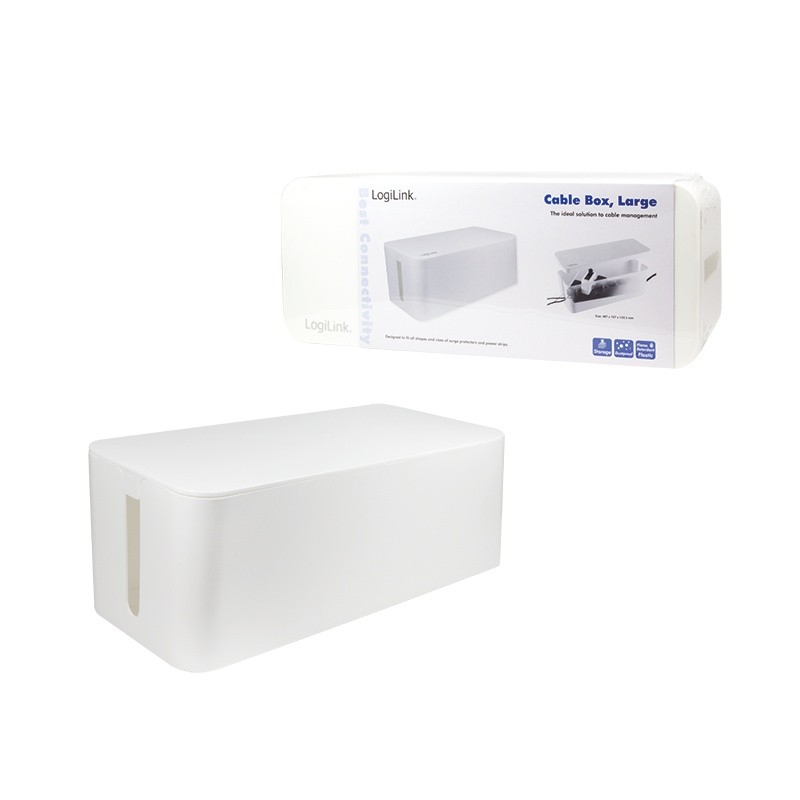 LogiLink Cable Box 407 x 157 x 133.5 mm biały