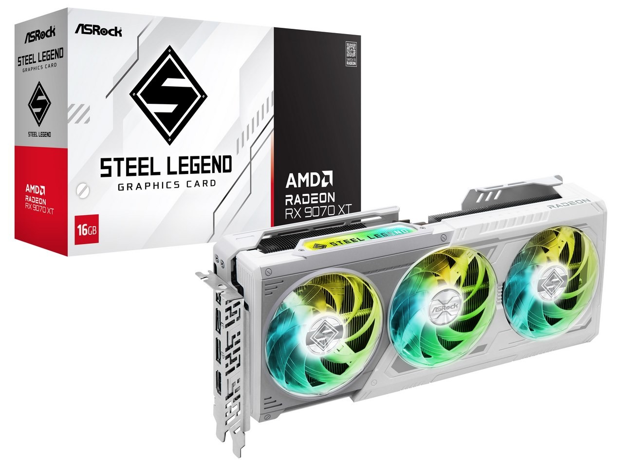 ASRock Radeon RX 9070 XT Steel Legend 16GB