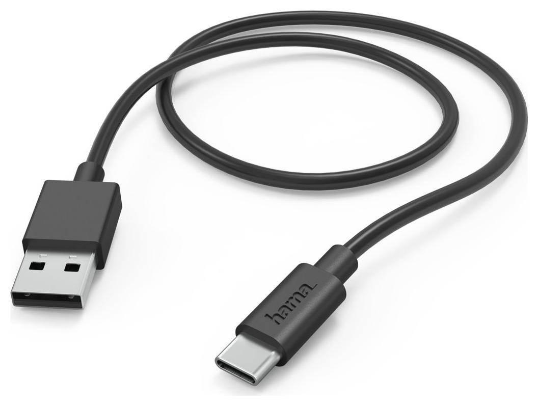 Hama USB-A - USB-C, 1m czarny