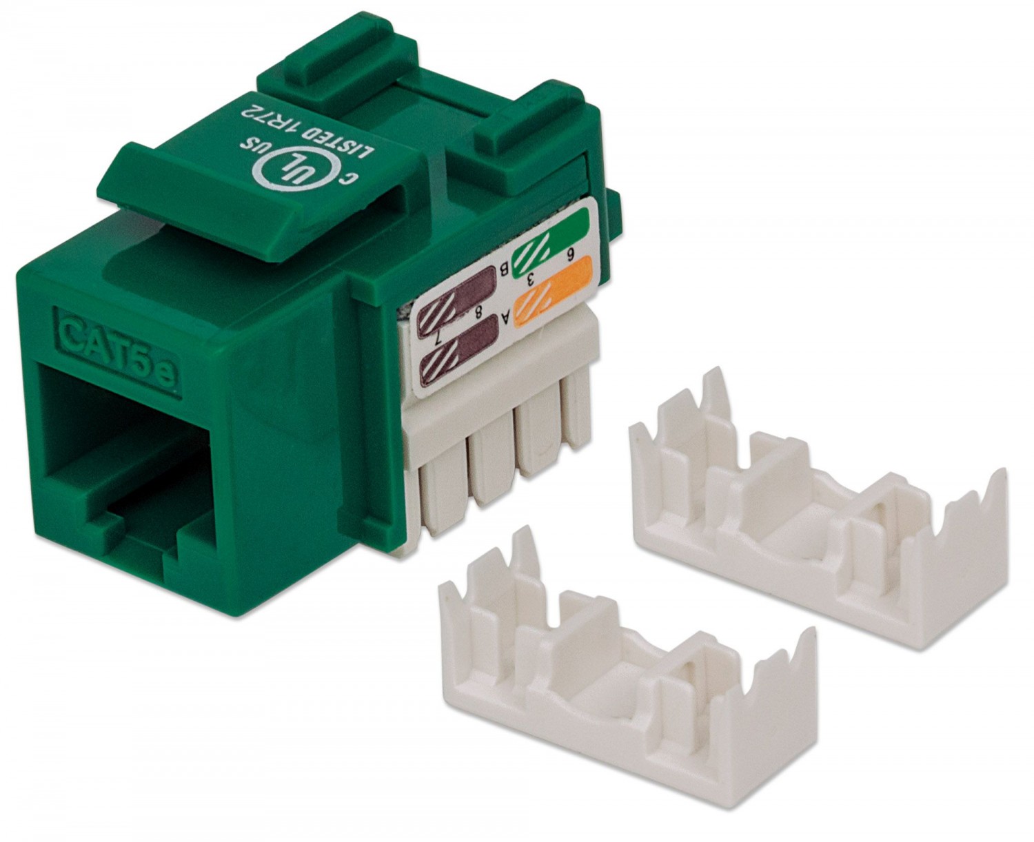 Intellinet Moduł Keystone RJ45 UTP Cat5e zielony_