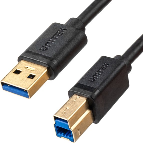 Unitek kabel do drukarki USB-A, USB 3.0, 5 Gbps 2m