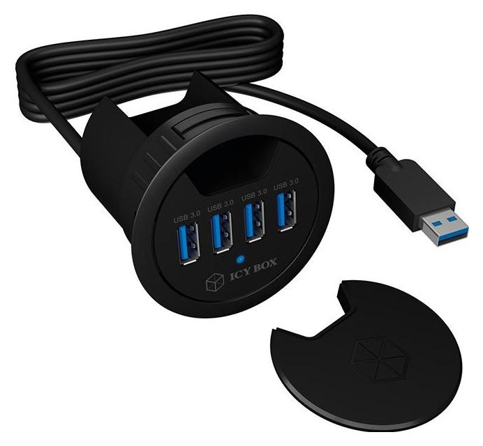 Icy box IB-HUB1403 do Biurka 4 x USB 3.0