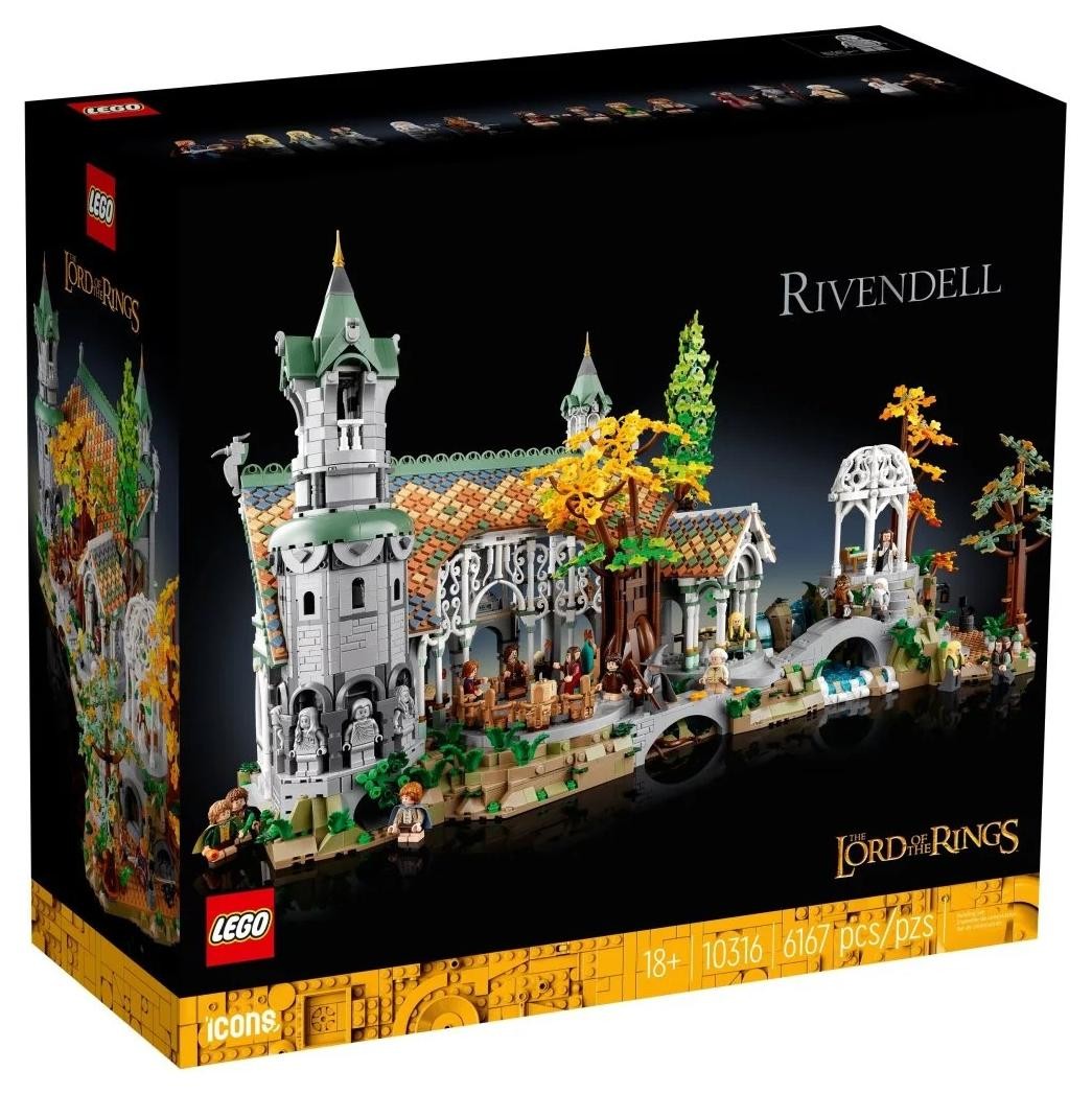 Klocki konstrukcyjne LEGO Icons 10316 Władca Pierścieni Rivendell