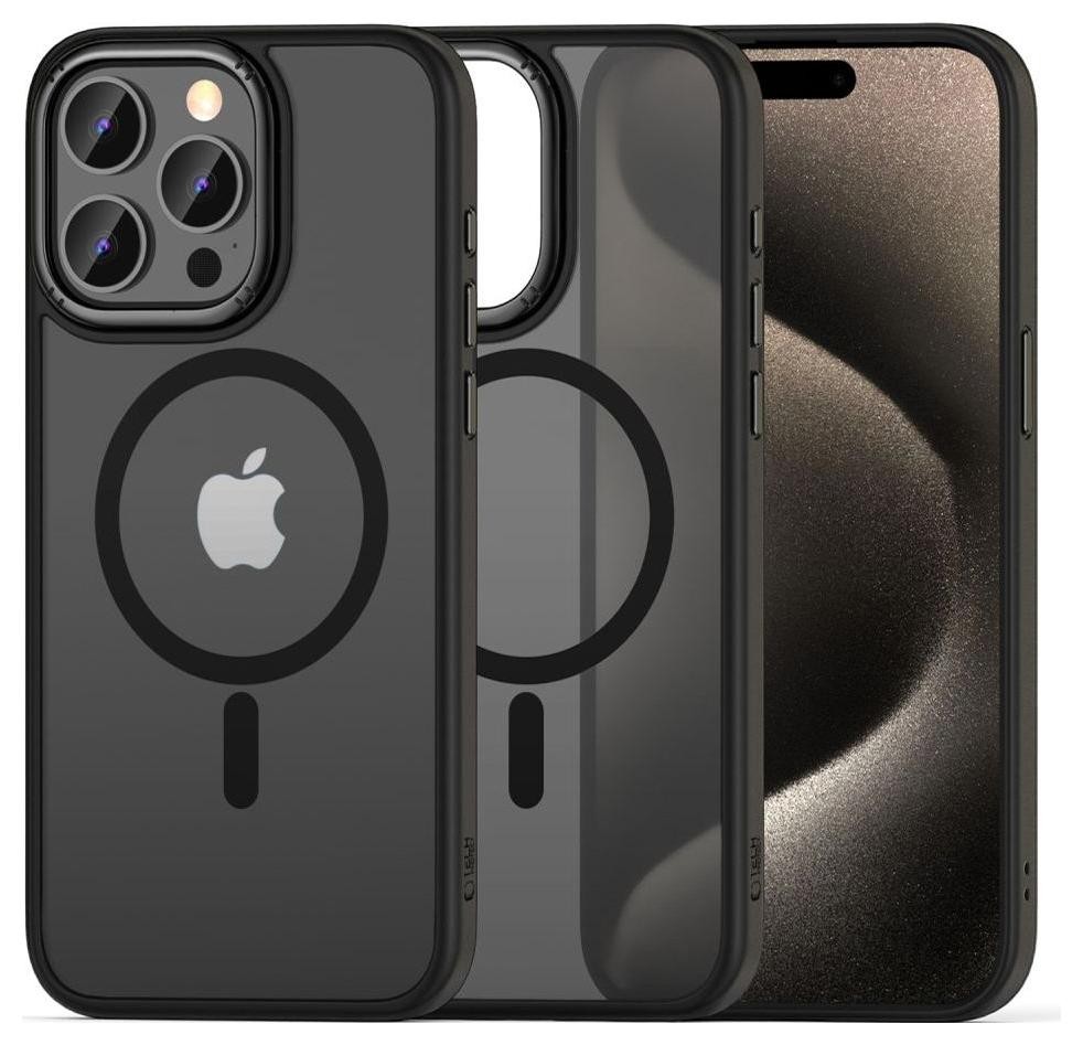 Etui typu plecki Tech-Protect Magmat ”2” Magsafe Iphone 15 Pro Max Matte black