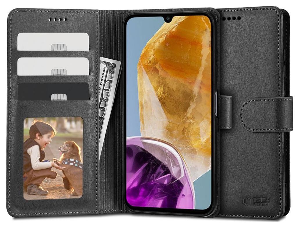 Etui z klapką Tech-Protect Wallet Galaxy M15 5G Black