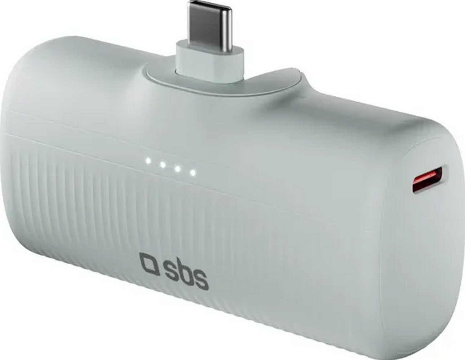 SBS EcoPower 5000 mAh 10W z wbudowanym portem USB-C szary