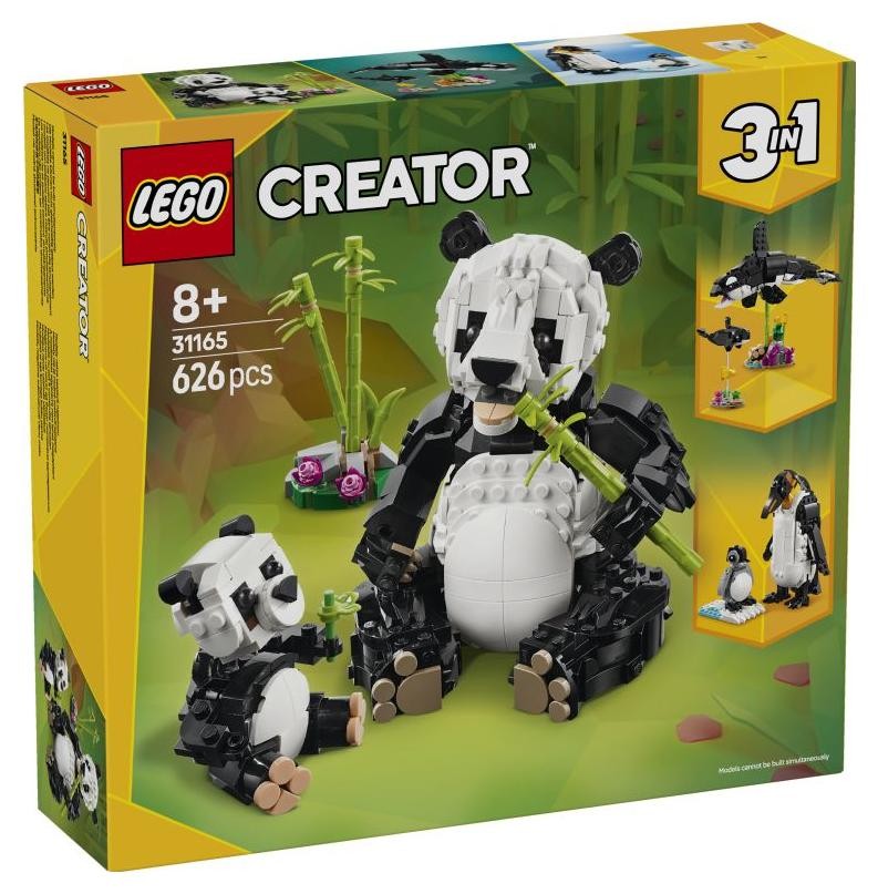 Klocki konstrukcyjne LEGO Creator 31165 Dzikie zwierzęta: rodzina pand