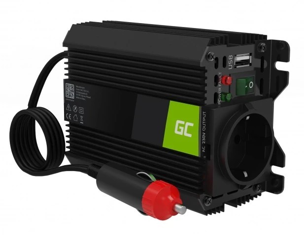 Green Cell PRO 12V na 230V 150W/300W Modyfikowana sinusoida