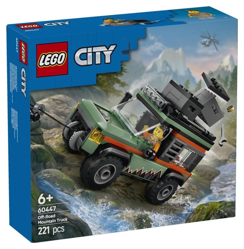Klocki konstrukcyjne LEGO City 60447 Górska ciężarówka terenowa 4x4