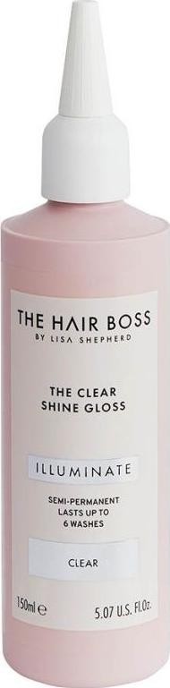 Damski The Hair Boss The Clear Shine Gloss Bezbarwny Wzmacniacz i Rozświetlacz Koloru 150ml