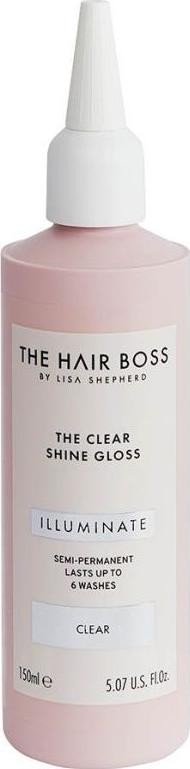 Damski The Hair Boss The Clear Shine Gloss Bezbarwny Wzmacniacz i Rozświetlacz Koloru 150ml