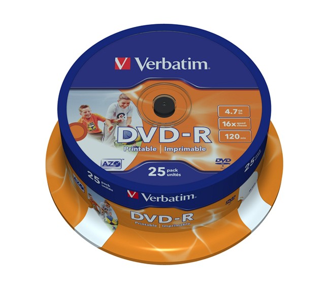 Płyta DVD-R Verbatim Printable ID 25 szt