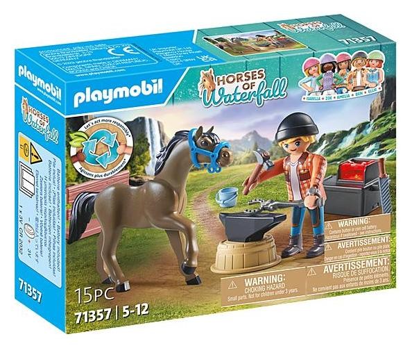 Klocki konstrukcyjne Playmobil World of Horses 71357 Kowal Ben i Achilles