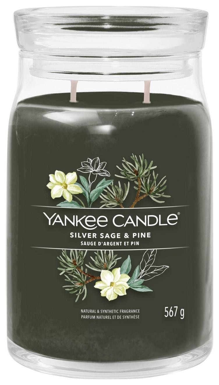 Świeczka duża Yankee Candle Signature Silver Sage & Pine Świeca Duża 567g