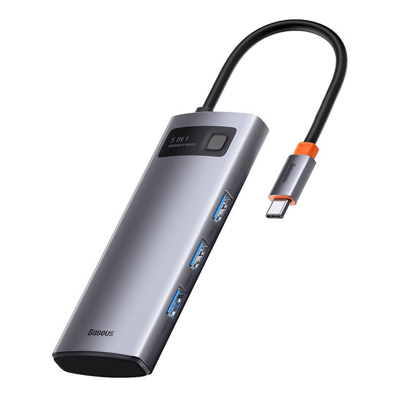 Baseus 5w1 USB-C na 3x USB 3.0 + HDMI + USB-C PD