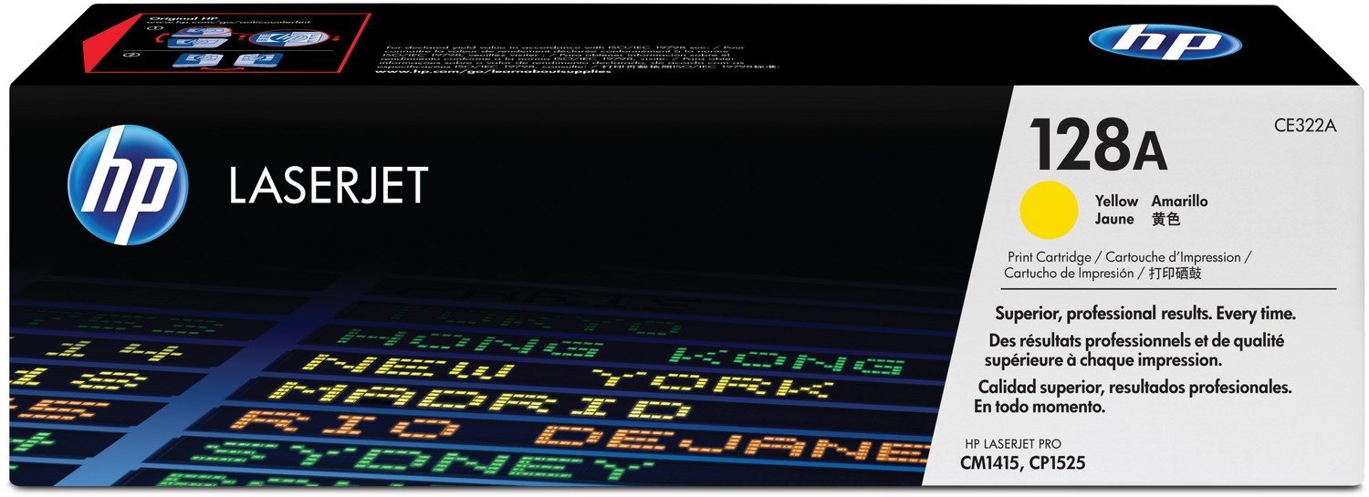 Oryginał Toner HP CE322A żółty