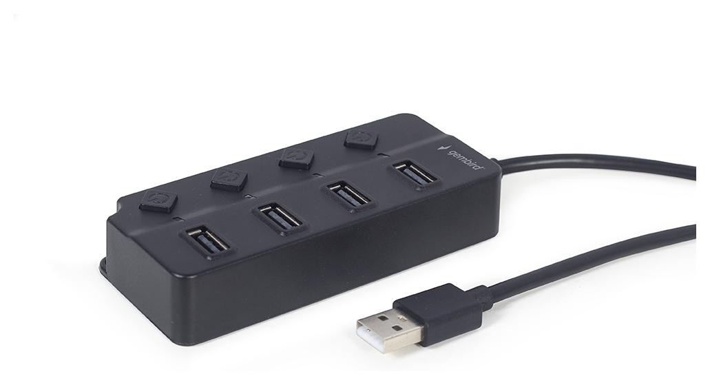 Gembird Hub z przełącznikami USB 2.0 - 4 x USB 2.0